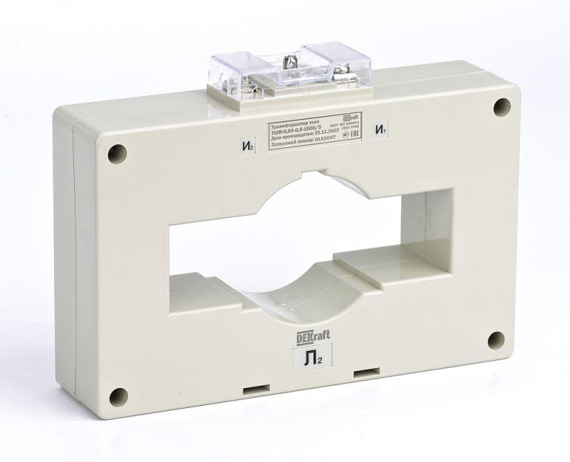 Трансформатор тока ТШП-0.66 5000/5А кл. точн. 0.5 20В.А d120мм DEKraft 50166DEK