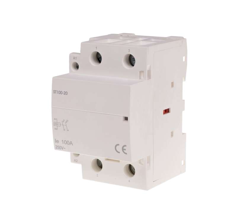 Контактор модульный ST100-20 2НО 6.4Вт 3мод. монтаж на DIN-рейку F&F EA13.001.016