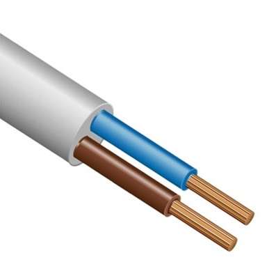 Провод ПВС 2х0.75 Б (бухта) (м) ЭЛЕКТРОКАБЕЛЬ НН 000007157