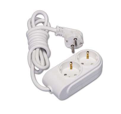 Удлинитель 2х5м с заземл. 16А IP20 ПВС 3х1.5 защ. шторки Makel N2210064