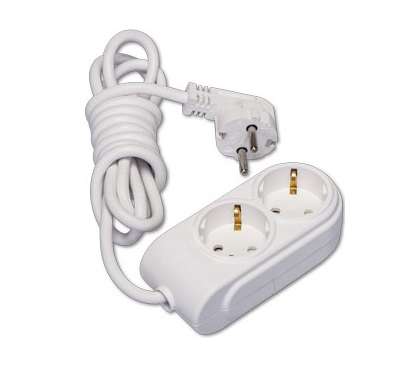 Удлинитель 2х15м с заземл. 16А IP20 защ. шторки Makel N2210093