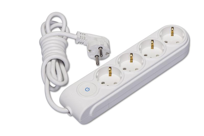 Удлинитель 4х5м с заземл. 16А IP20 с выкл. защ. шторки Makel N4310063