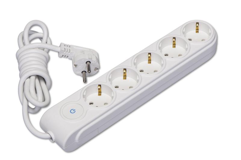 Удлинитель 5х15м с заземл. 16А IP20 с выкл. защ. шторки Makel N5310093