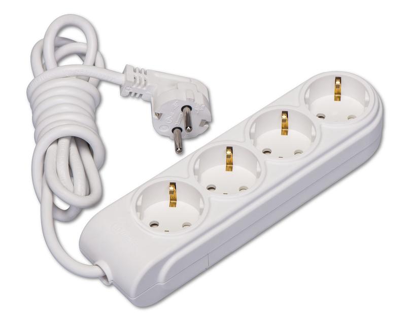 Удлинитель 4х7м с заземл. 16А IP20 ПВС 3х1.5 защ. шторки Makel N4210074