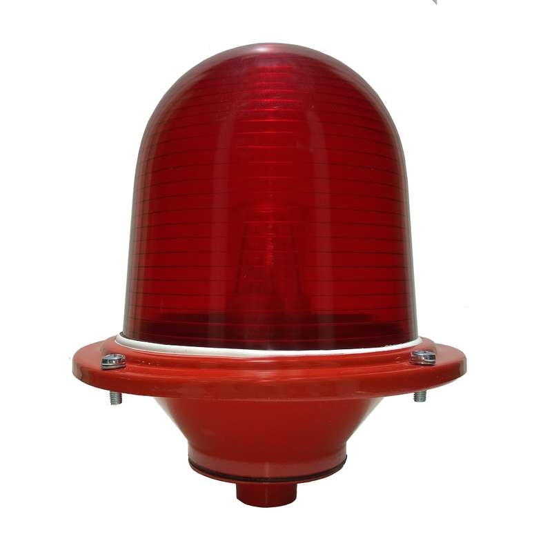 Светильник светосигнальный ЗОМ-А красн. с лампой Пермь 15 кд 36-250В AC/DC IP65 Световод ЗГ.023.01