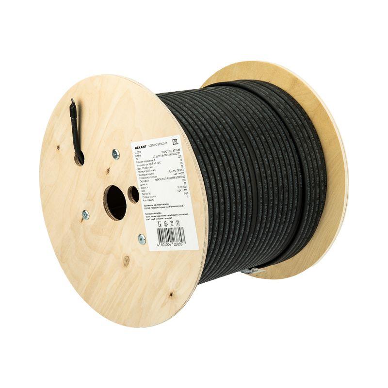 Кабель греющий саморег. 16КНС 2ЛТГ-ЭЛ-65/85 экранированный взрывозащ. Ex UV 16Вт/м 200м Rexant 51-0250