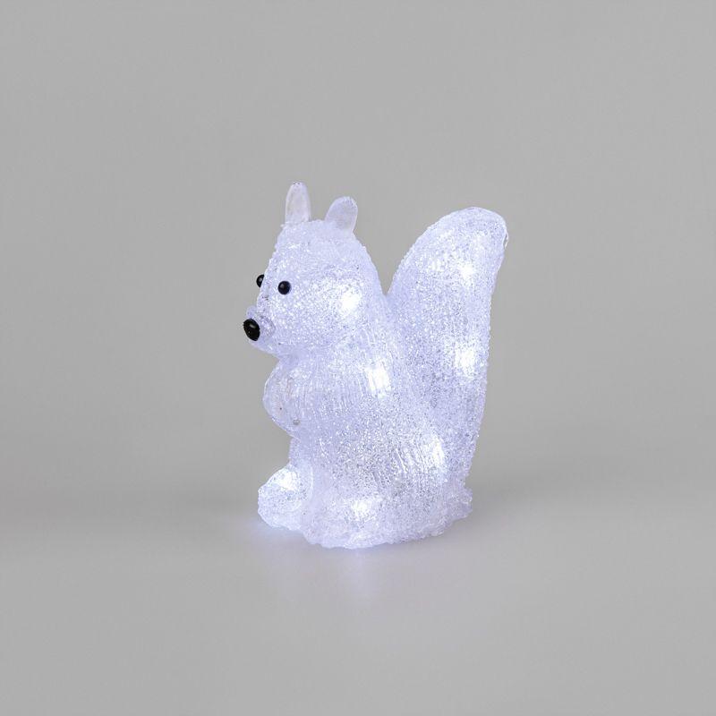 Фигура светодиодная акриловая "Белка" 17.5х12х18см 12LED 0.5Вт 4.5В IP20 элементы питания 3хAAA (не в компл.) Neon-Night 513-341