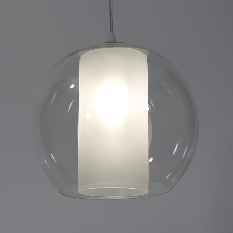 Светильник НСБ 72-60 М53 "Ладера+" прозр. матов. опал цилиндр/шнур прозр./метал. (инд. упак.) Элетех 1005404108