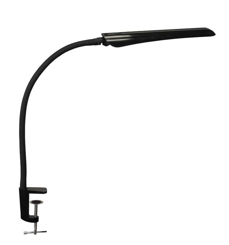 Светильник светодиодный Гермес СШ сенсорный настол. на струбцине 8Вт черн. Трансвит 000000000060