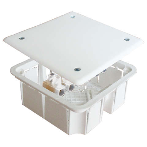 Коробка распределительная СП 92х92х40мм с клемм. 8 выходов 10А 6 контактов крышка на винтах Epplast 160193