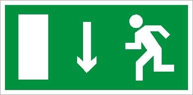 Пиктограмма "Указатель двери левосторонний" ПЭУ 091 135х260 SIRAH IP65 СТ 2502002720