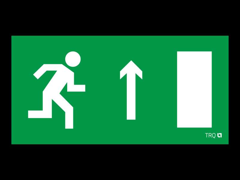 Пиктограмма "Выход прямо правосторонний" ПЭУ 094 135х260 SIRAH IP65 СТ 2502002760