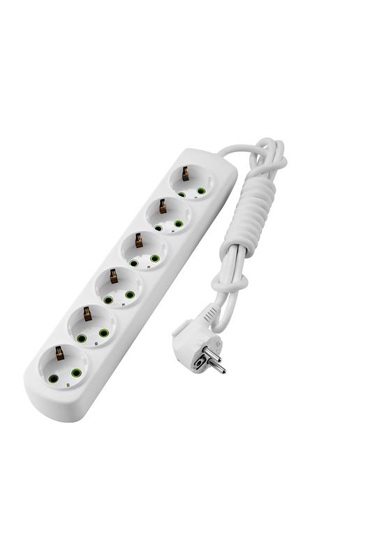 Удлинитель 6х2м с заземл. Letitia LEZARD 721-0602-601