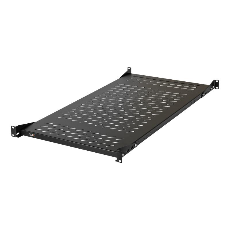 Полка стационарная 19дюйм 437х860мм для шкафа и стойки Г=1000мм черн. NIKOMAX TLK-SHFC-860F-BK