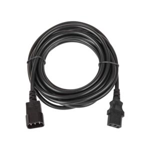 Кабель питания разъем C14 IEC 60320/разъем C13 IEC 60320 3х1кв.мм 250В 10А 3м черн. NIKOMAX TLK-PCM10-030
