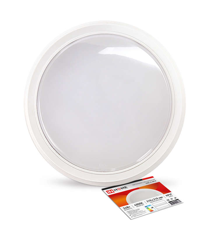 Светильник светодиодный СПБ-2-КРУГ 24Вт 4000К 1700лм 230В 310мм бел. IN HOME 4690612020662