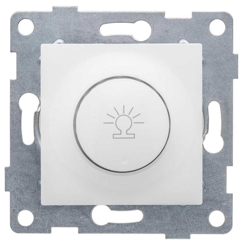 Механизм диммера СП Ugra 500Вт с накладкой и воротком бел. GUSI С11Д6-001