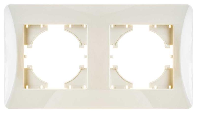 Рамка 2-м Ugra беж. GUSI С1120-003