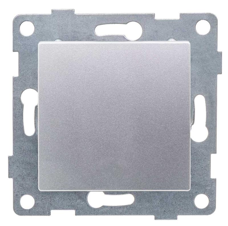 Переключатель проходной 1-кл. СП Ugra 10А 250В механизм серебр. GUSI С11В4-004