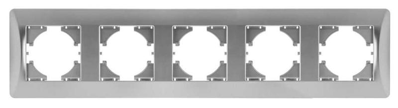 Рамка 5-м Ugra серебр. GUSI С1150-004