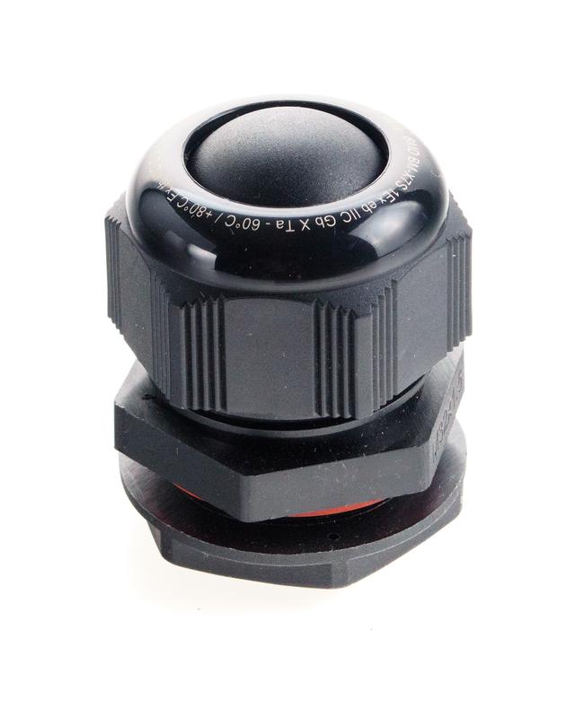 Ввод кабельный взрывозащ. М32х1.5 с уплотнением для небронир. силового кабеля d18-25мм с уплотнит. кольцом и контргайкой полиамид Extherm BM-X7S-LP