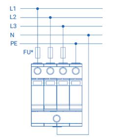 Устройство защиты от импульсных перенапряжений РИФ-Э-I+II 255/25 с (3+1) Стример 114102