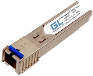 Модуль SFP WDM 100/155Мбит/с одно волокно SM SC Tx:1550/Rx:1310нм 14дБ до 20км NIKOMAX GL-OT-SF14SC1-1550-1310