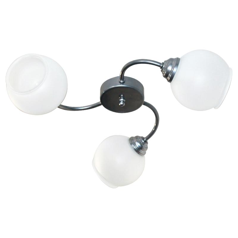 Светильник НСБ 01-3х60-133 "Камила" 131 плафон 8248 люстра реновация матов. хром (групп. упак.) Элетех 1005404137