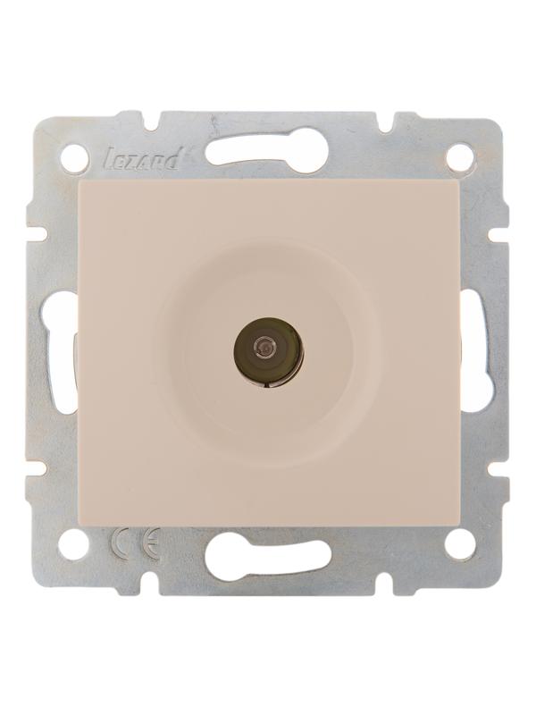 Розетка телевизионная проходная TV СП Karina механизм крем. LEZARD 707-0388-129
