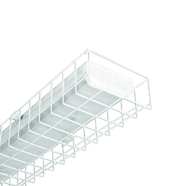 Светильник ЛПО01-2х28-012 Спорт 2х28Вт G5 IP20 спортивный накладной матов. опал. рассеив. ЭПРА с решеткой Ксенон 0011228513-03
