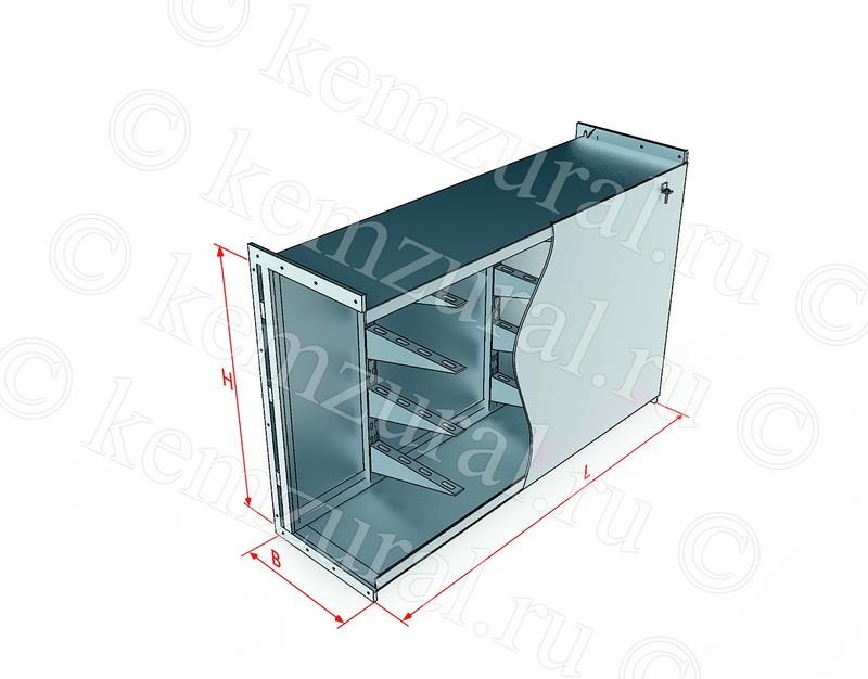 Короб ККБ-П-0.95/0.6-2(2.0мм)гор.цинк КЭМЗ 600 906526 g9