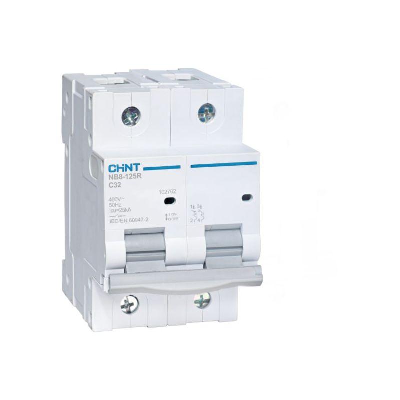 Выключатель автоматический модульный 2п D 20А 25кА NB8-125R (R) CHINT 559850