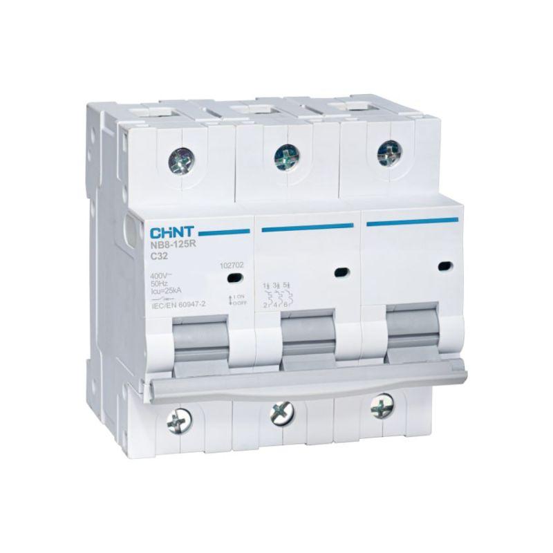 Выключатель автоматический модульный 3п D 80А 20кА NB8-125R (R) CHINT 559865
