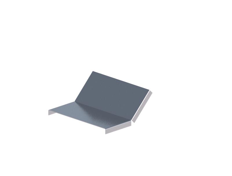 Крышка для лотка углового осн.200 сталь 1.5мм ЛМсК-45В 200-1.5 цУТ1.5 гор. оцинк. СОЭМИ Н0121450144
