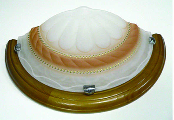 Светильник бра 1х60 "Орхидея" 1/2 1х60Вт E27 IP20 корич. арм. дуб 2251 Альфа Лайт 5331/д