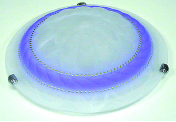 Светильник 1х60 "Орхидея" d25 1х60Вт E27 IP20 голуб. арм. хром 2225 Альфа Лайт 2533