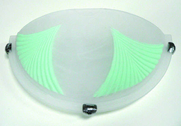 Светильник бра 1х60 "Перья" 1/2 1х60Вт E27 IP20 зел. арм. хром 2251 Альфа Лайт