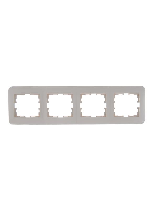 Рамка 4-м Karina Life горизонт. крем. LEZARD 708-0300-149