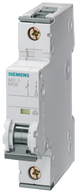 Выключатель автоматический модульный 1п C 1А 6кА Siemens 5SY61017