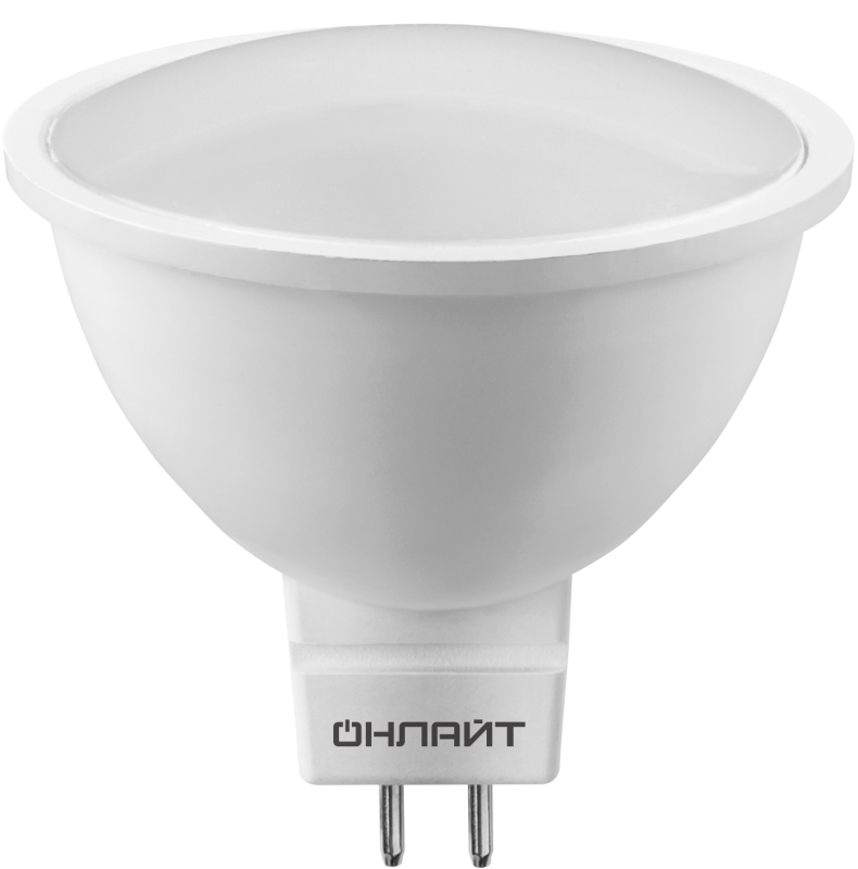 Лампа светодиодная 61 133 OLL-MR16-5-230-6.5K-GU5.3 5Вт 6500К холод. бел. GU5.3 500лм 176-264В ОНЛАЙТ 61133