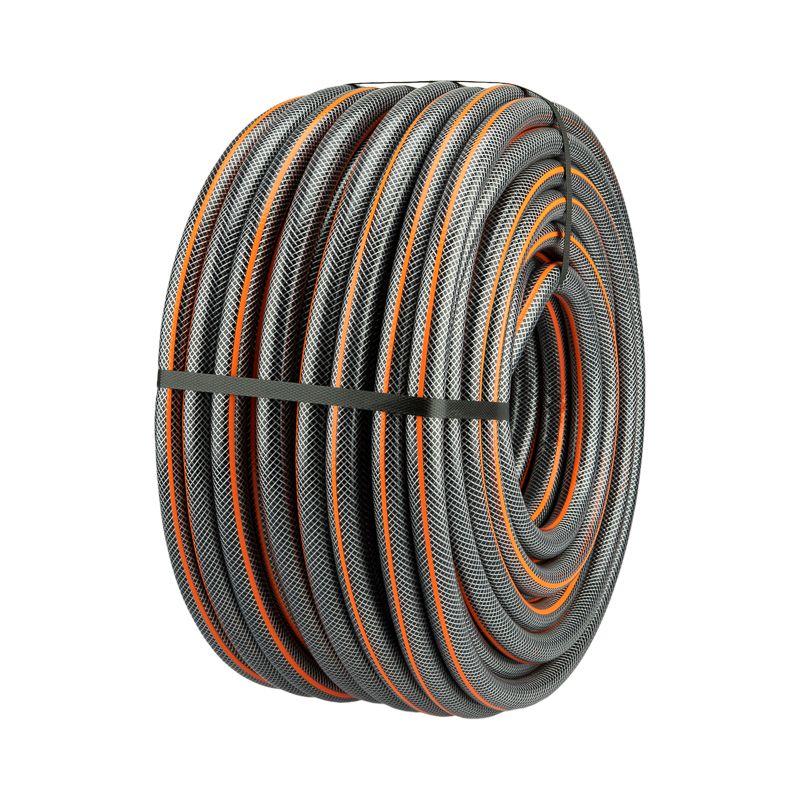 Шланг поливочный ПВХ 3-х слойный армированный 3/4дюйм 50м Стандарт Плюс ЧЕТЫРЕ СЕЗОНА 62-0227-1