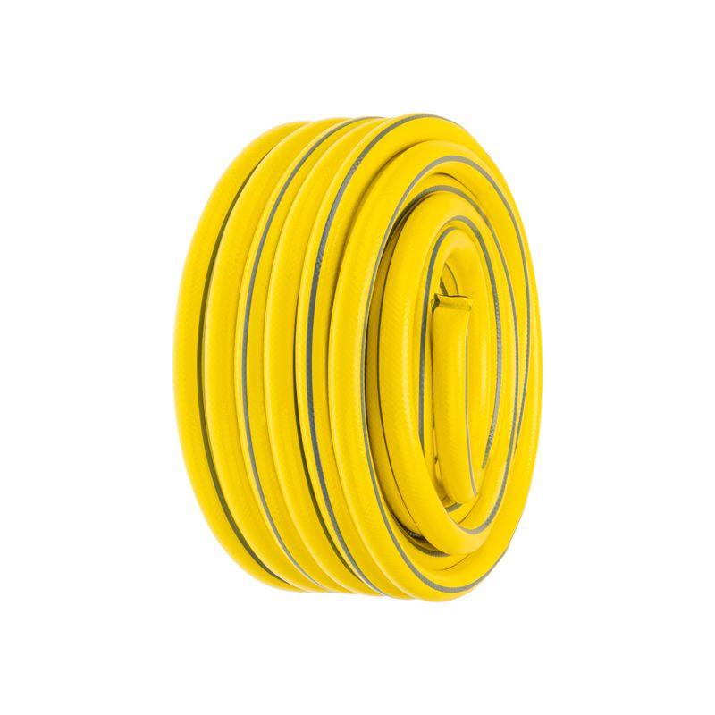 Шланг поливочный ПВХ 3-х слойный армированный 3/4дюйм 25м Профи Плюс ЧЕТЫРЕ СЕЗОНА 62-0229-1