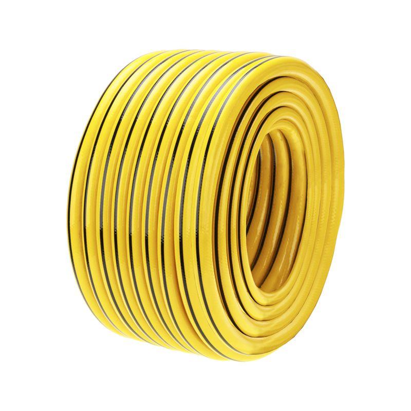 Шланг поливочный ПВХ 3-х слойный армированный 3/4дюйм 50м Профи Плюс ЧЕТЫРЕ СЕЗОНА 62-0230-1