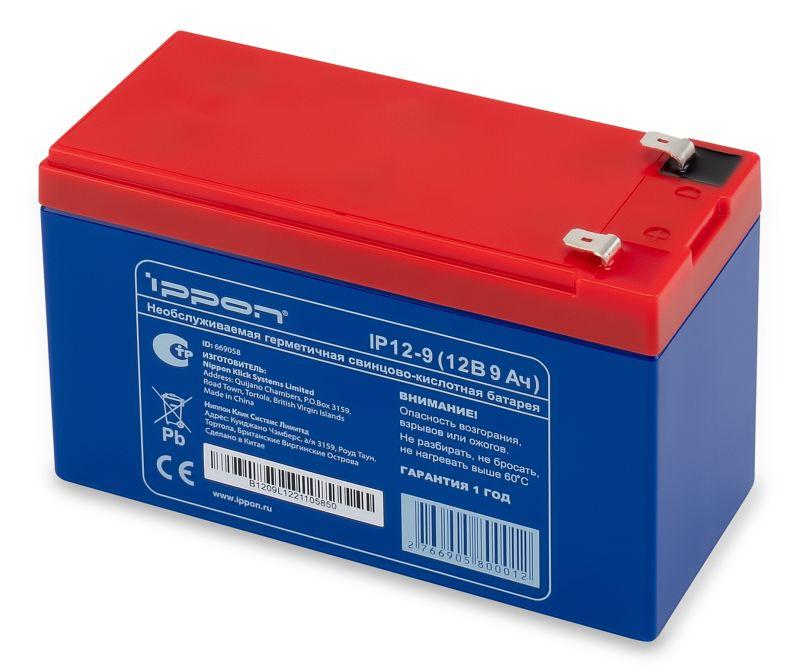 Аккумулятор свинцово-кислотный 12В 8.5А.ч IPPON 669058