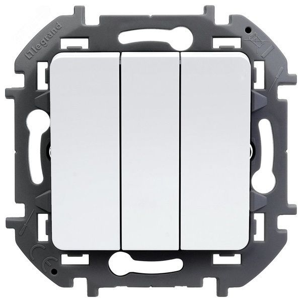 Выключатель 3-кл. Inspiria 10АХ 250В винтов. зажимы бел. IEK 673540