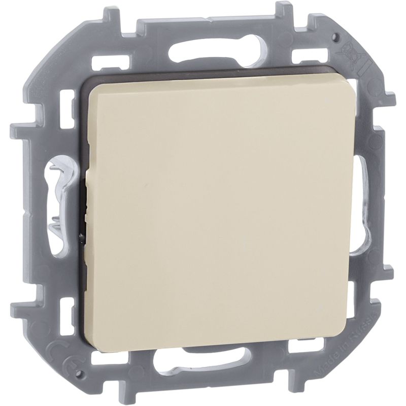 Выключатель кнопочный Inspiria 6А 250В без фиксации НО/НЗ механизм сл. кость IEK 673691