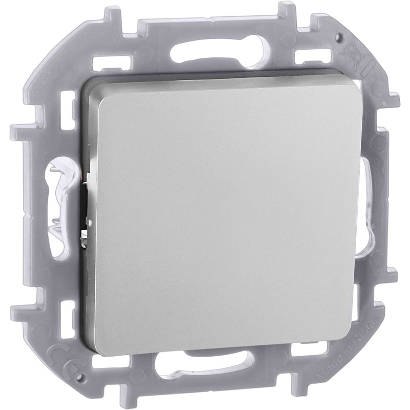 Выключатель кнопочный Inspiria 6А 250В без фиксации НО/НЗ механизм алюм. IEK 673692