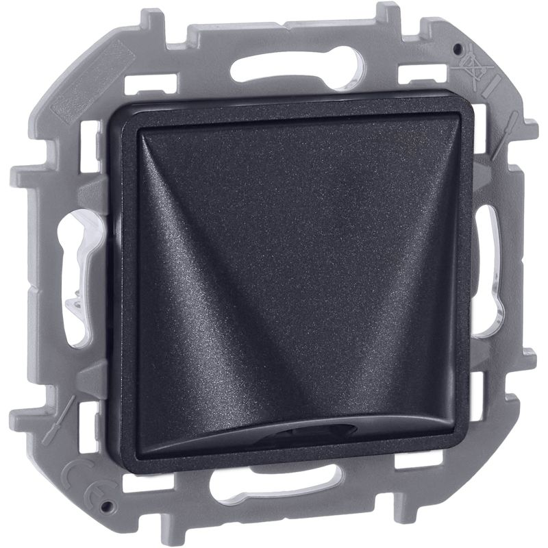 Вывод кабеля Inspiria с зажимом для крепления антрацит IEK 673893