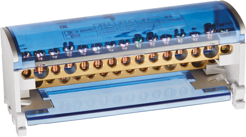 Шина нулевая в корпусе 2х15 Navigator 71237