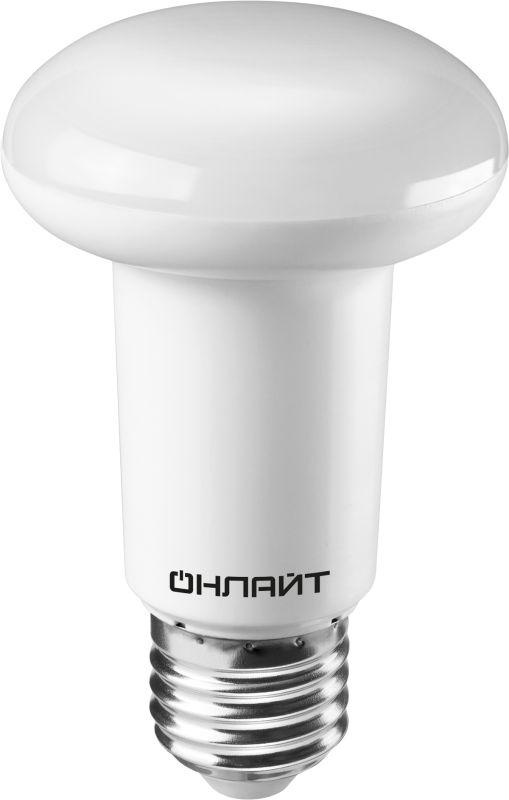 Лампа светодиодная 71 654 OLL-R63-8-230-4K-E27 8Вт 4000К нейтр. бел. E27 800лм 176-264В ОНЛАЙТ 71654